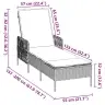 Lamamistool Padjaga 2-Isik 2 Pcs Hall 35 X 35 X 32Cm Polürotang