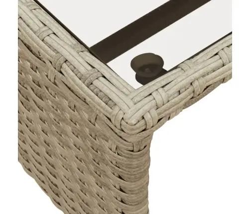 Dārza Dīvāns Ar Galdiņu Un Spilveniem, Pelēka Pe Rotangpalma Vidaxl