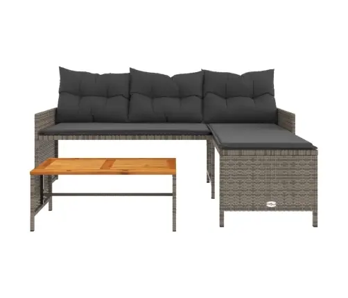 L-Kujuline Aiadiivan Koos Laua Ja Patjadega, Hall, Polürotang