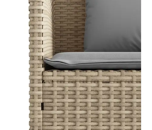 Dārza Sols Ar Matračiem, Bēša Pe Rotangpalma Vidaxl