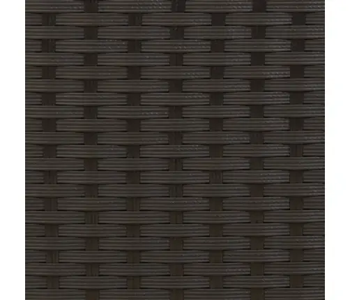 Divvietīgs Dārza Dīvāns Ar Soliem, Melns, Pe Rotangpalma Vidaxl