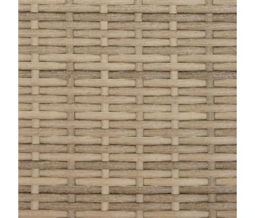 Divvietīgs Dārza Dīvāns Ar Jumtiņu Un Soliņiem, Bēšs, Pe Vidaxl