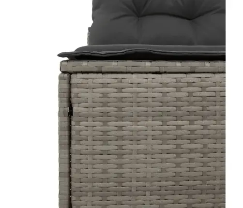 Dārza Dīvāni Bez Roku Baltiem, Matrači, 2Gb., Pelēka Pe Pinums Vidaxl