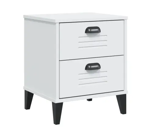 Naktsskapītis Viken, Balts, Inženierijas Koks Vidaxl