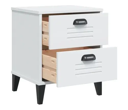 Naktsskapītis Viken, Balts, Inženierijas Koks Vidaxl