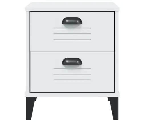 Naktsskapītis Viken, Balts, Inženierijas Koks Vidaxl