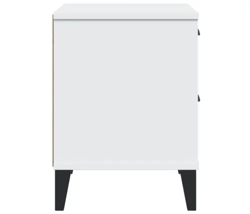 Naktsskapītis Viken, Balts, Inženierijas Koks Vidaxl