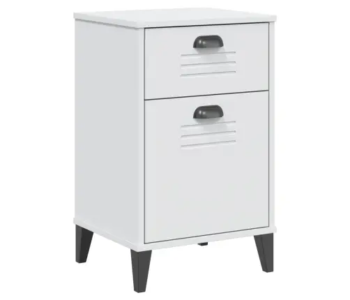 Naktsskapītis Viken, Balts, Inženierijas Koks Vidaxl