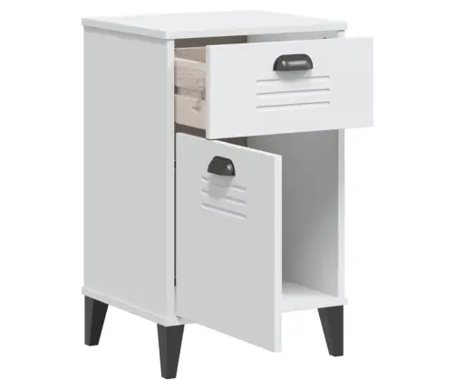 Naktsskapītis Viken, Balts, Inženierijas Koks Vidaxl