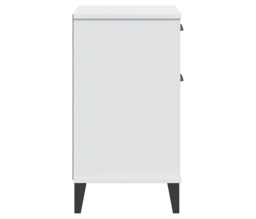 Naktsskapītis Viken, Balts, Inženierijas Koks Vidaxl