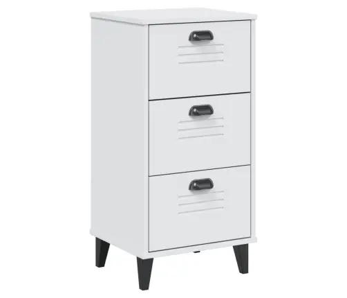 Naktsskapītis Viken, Balts, Inženierijas Koks Vidaxl