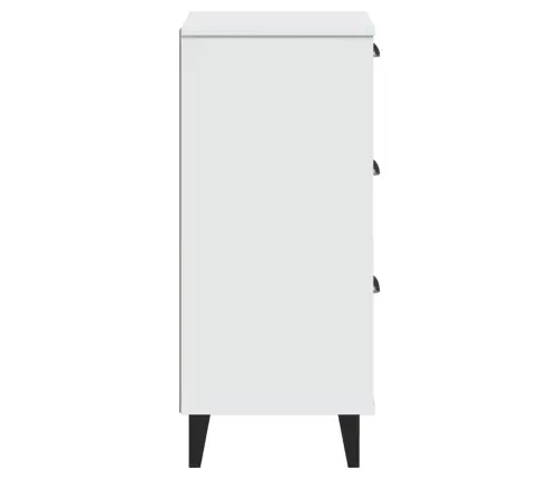 Naktsskapītis Viken, Balts, Inženierijas Koks Vidaxl