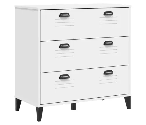 Spintelė Su Stalčiais Viken, Baltos Spalvos, Pušies Masyvas