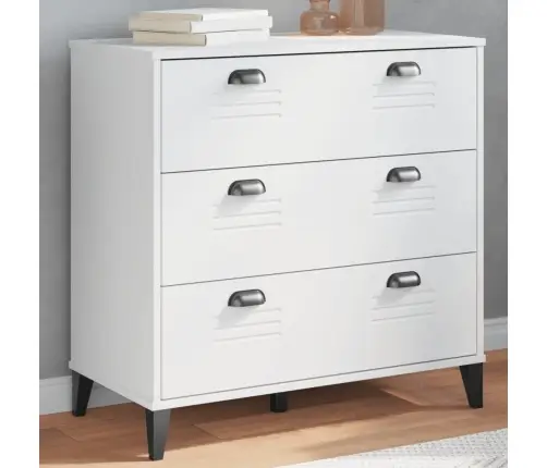 Spintelė Su Stalčiais Viken, Baltos Spalvos, Pušies Masyvas