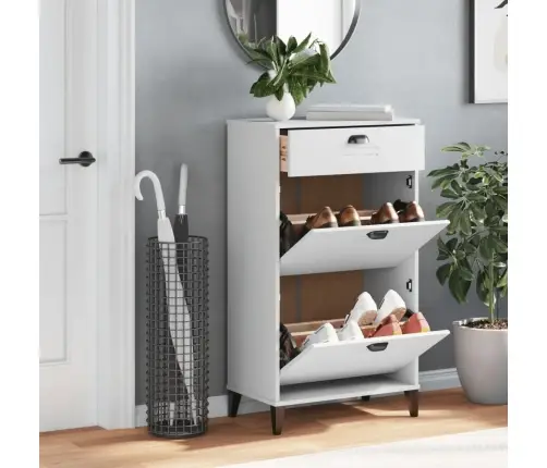 Batų Spintelė Viken, Baltos Spalvos, Pušies Medienos Masyvas