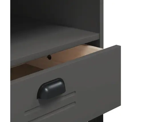 Televizoriaus Spintelė Viken, Antracito Pilka, Pušies Masyvas Televizoriaus Spintelė Viken, Antracito Pilka, Pušies Masyvas