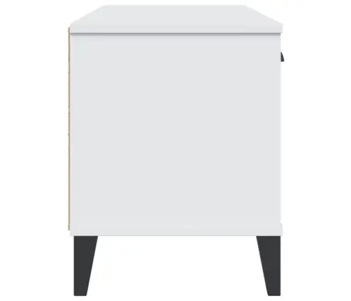 Apavu Skapis Viken, 106X35X45 Cm, Balts, Inženierijas Koks Vidaxl