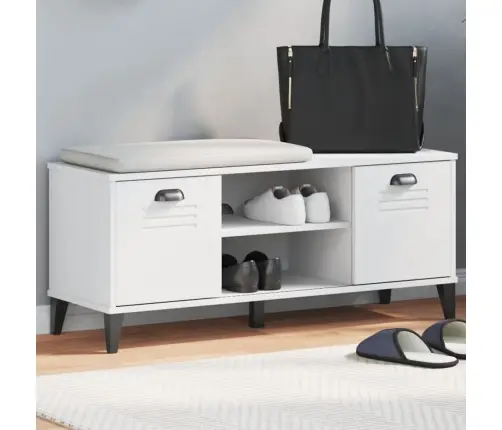 Apavu Skapis Viken, 106X35X45 Cm, Balts, Inženierijas Koks Vidaxl