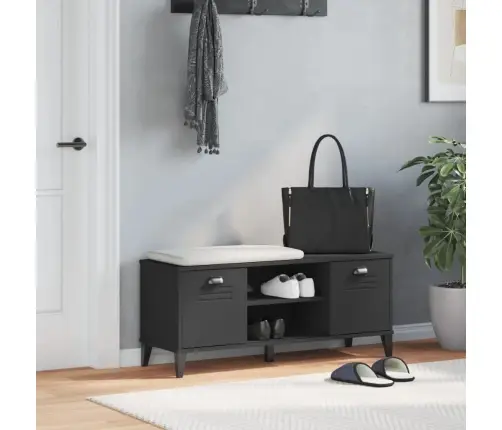 Apavu Skapis Viken, 106X35X45 Cm, Melns, Inženierijas Koks Vidaxl