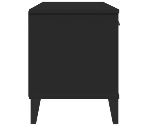 Apavu Skapis Viken, 106X35X45 Cm, Melns, Inženierijas Koks Vidaxl