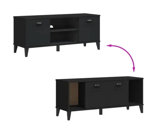 Apavu Skapis Viken, 106X35X45 Cm, Melns, Inženierijas Koks Vidaxl