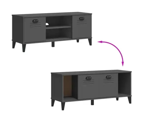 Jalatsipink "Viken", Antratsiithall, 106X35X45 cm Tehispuit