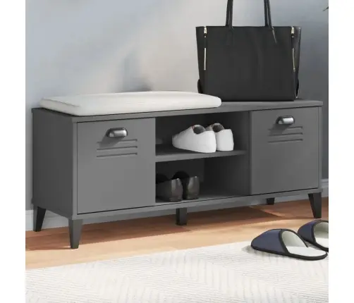 Jalatsipink "Viken", Antratsiithall, 106X35X45 cm Tehispuit