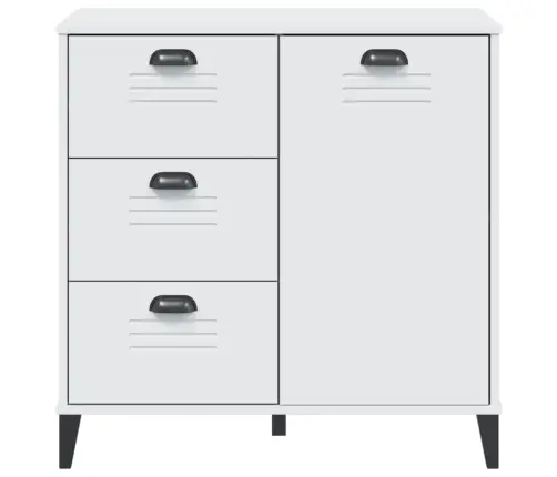 Šoninė Spintelė Viken, Balta, 80X40X80cm Pušies Masyvas