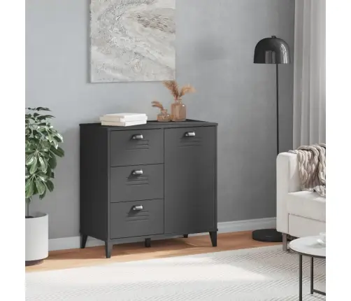 Grāmatu Plaukts Viken, Pelēks, 80X40X80 Cm, Inženierijas Koks Vidaxl