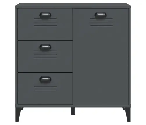 Grāmatu Plaukts Viken, Pelēks, 80X40X80 Cm, Inženierijas Koks Vidaxl