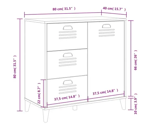 Grāmatu Plaukts Viken, Pelēks, 80X40X80 Cm, Inženierijas Koks Vidaxl
