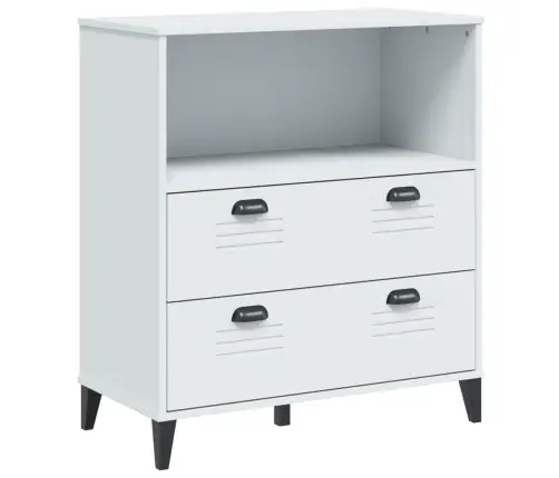 Knygų Spinta Viken, Balta, 80X40X90cm Pušies Medienos Masyvas