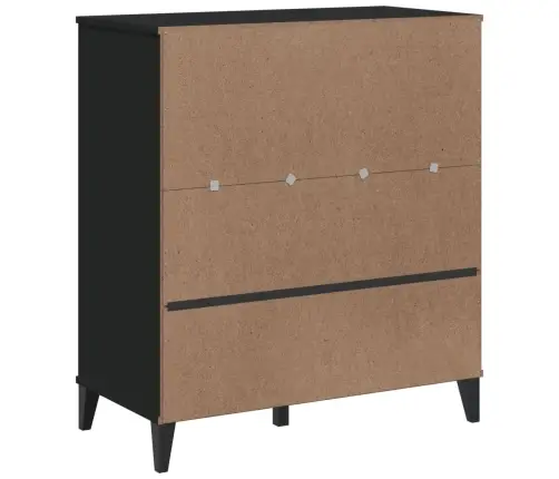 Grāmatu Plaukts Viken, Melns, 80X40X90 Cm, Inženierijas Koks Vidaxl