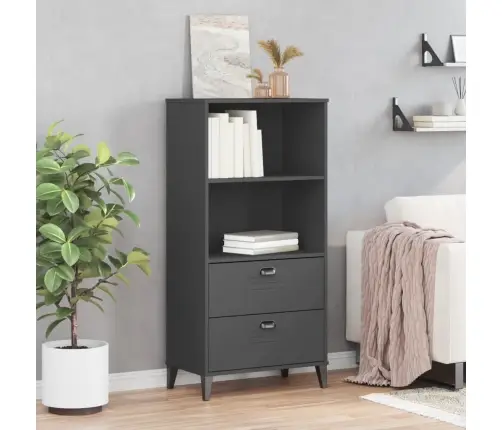 Grāmatu Plaukts Viken, Pelēks, 60X35X123 Cm, Inženierijas Koks Vidaxl