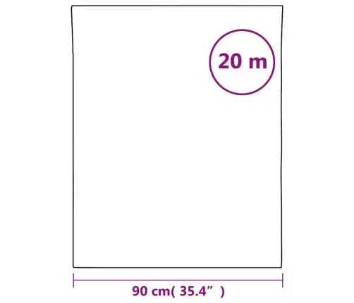 Loga Plēve, Matēta, Balta, 90X2000 Cm, Pvc Vidaxl
