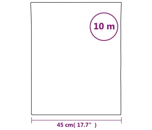 Loga Plēve, Matēta, Melna, 45X1000 Cm, Pvc Vidaxl