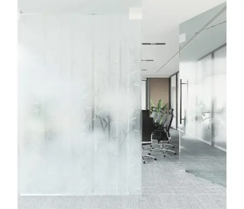 Loga Plēve, Matēta, Bambusa Raksts, 90X500 Cm, Pvc Vidaxl