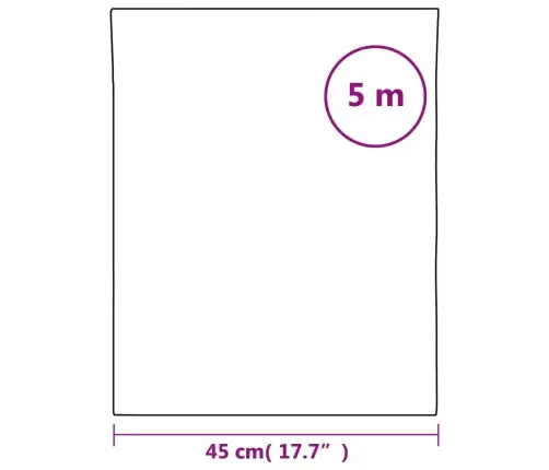 Loga Plēve, Matēta, Svītru Raksts, 45X500 Cm, Pvc Vidaxl