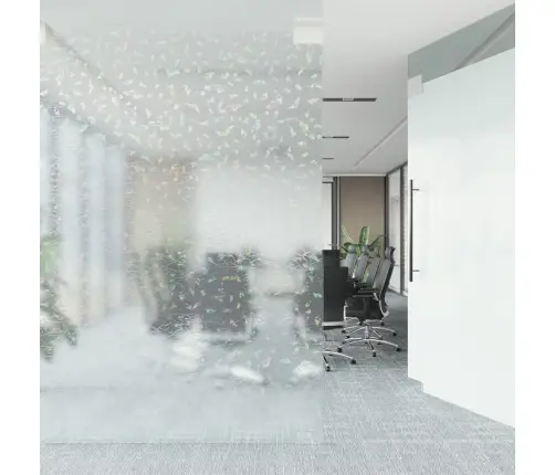 Loga Plēve, Matēta, Varavīksnes Raksts, 90X1000 Cm, Pvc Vidaxl