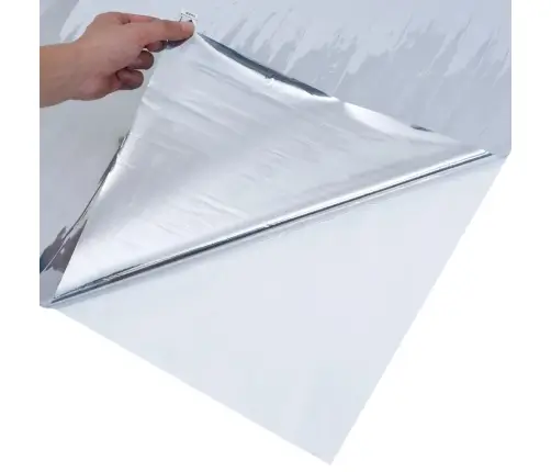 Atstarojoša Plēve, Sudrabaina, 90X1000 Cm, Pvc Vidaxl