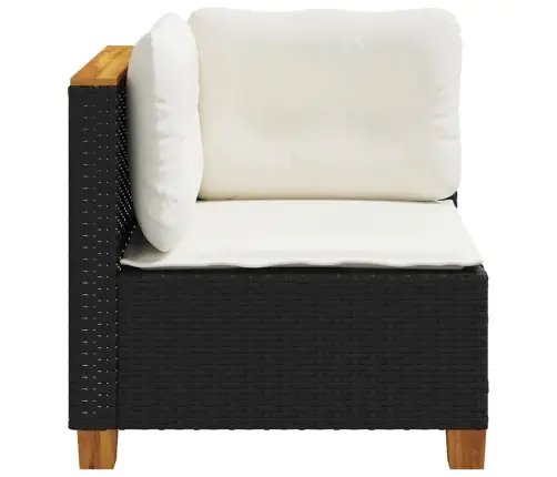 Dārza Stūra Dīvāns Ar Spilveniem, Melna Pe Rotangpalma Vidaxl Dārza Stūra Dīvāns Ar Spilveniem, Melna Pe Rotangpalma Vidaxl