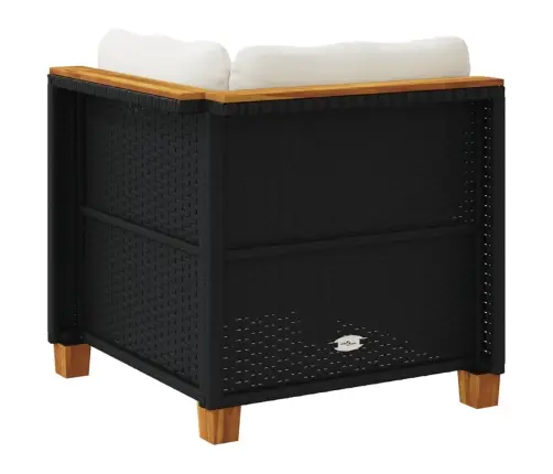 Dārza Stūra Dīvāns Ar Spilveniem, Melna Pe Rotangpalma Vidaxl Dārza Stūra Dīvāns Ar Spilveniem, Melna Pe Rotangpalma Vidaxl