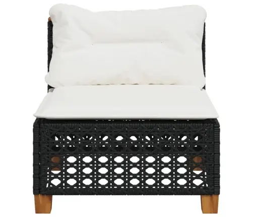 Dārza Dīvāns, Matrači, Bez Roku Balstiem, Melna Pe Rotangpalma Vidaxl Dārza Dīvāns, Matrači, Bez Roku Balstiem, Melna Pe Rotangpalma Vidaxl