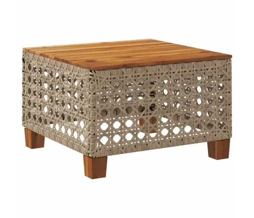 Aialaud, Beež, 55X55X36 cm Polürotang, Akaatsiapuit