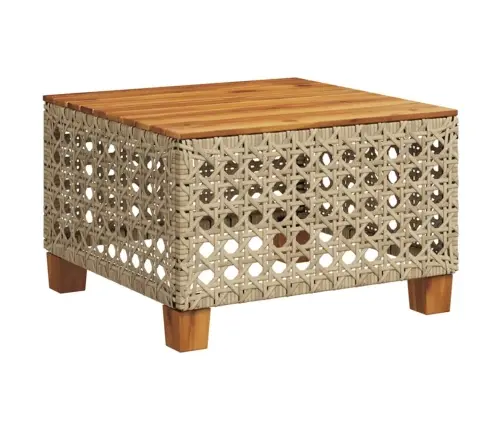 Aialaud, Beež, 55X55X36 cm Polürotang, Akaatsiapuit