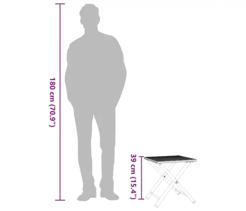 5-Osaline Kokkupandav Aiamööbli Komplekt, Hall, Polürotang