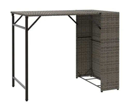 5-Osaline Kokkupandav Aiamööbli Komplekt, Hall, Polürotang