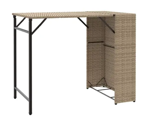 5-Osaline Kokkupandav Aiamööbli Komplekt, Beež, Polürotang