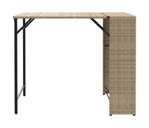 5-Osaline Kokkupandav Aiamööbli Komplekt, Beež, Polürotang