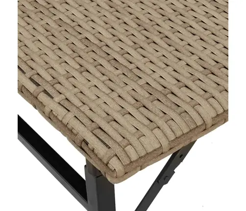 5-Osaline Kokkupandav Aiamööbli Komplekt, Beež, Polürotang